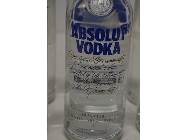 6 flessen absolut vodka 1l - afbeelding 4 van  5