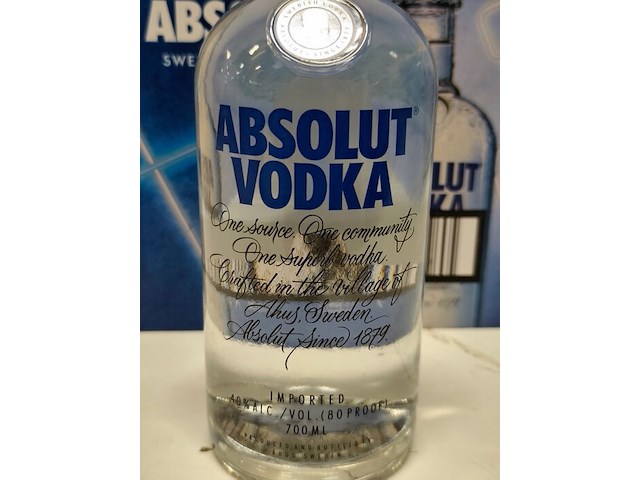 6 flessen absolut vodka 70cl - afbeelding 2 van  6