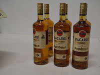 6 flessen bacardi carta oro rum 1l