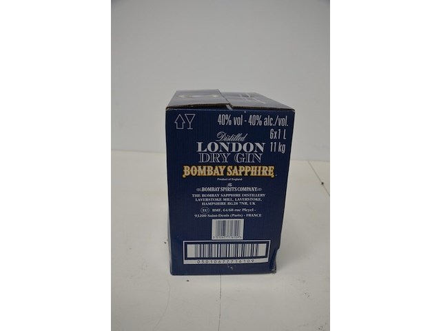6 flessen bombay sapphire gin 1l - afbeelding 3 van  6