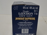 6 flessen bombay sapphire gin 1l - afbeelding 3 van  6