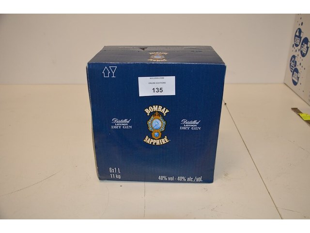 6 flessen bombay sapphire gin 1l - afbeelding 4 van  6