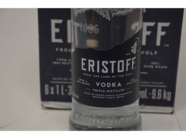 6 flessen eristof vodka 1l - afbeelding 2 van  5