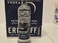 6 flessen eristoff blue vodka 37,50% 70cl - afbeelding 1 van  6