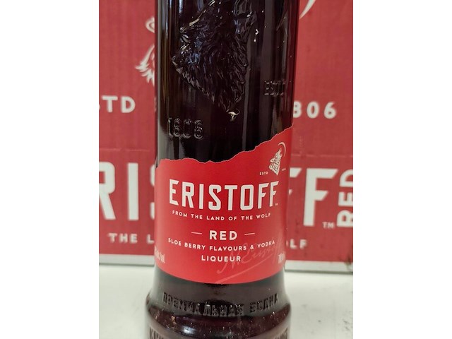 6 flessen eristoff red likeur 18,00% 70cl - afbeelding 2 van  6