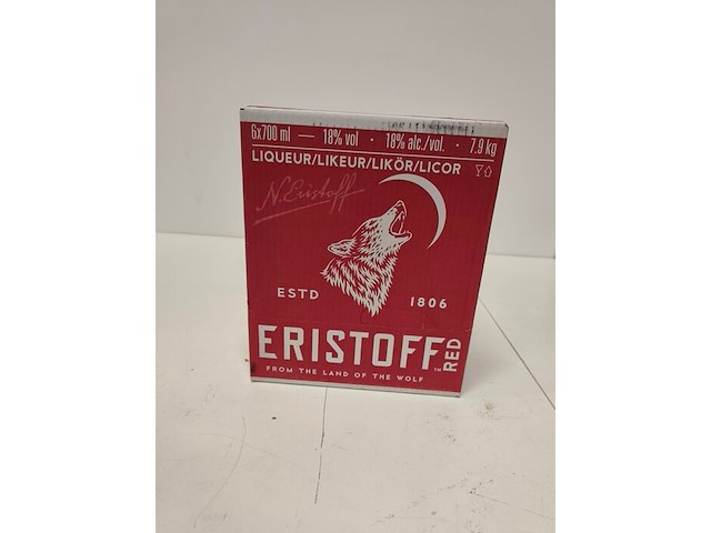 6 flessen eristoff red likeur 18,00% 70cl - afbeelding 4 van  6