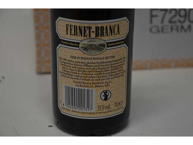 6 flessen fernet-branca likeur bitter 70cl - afbeelding 6 van  6