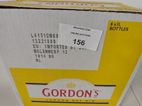 6 flessen gorden london dry gin 1l - afbeelding 5 van  5