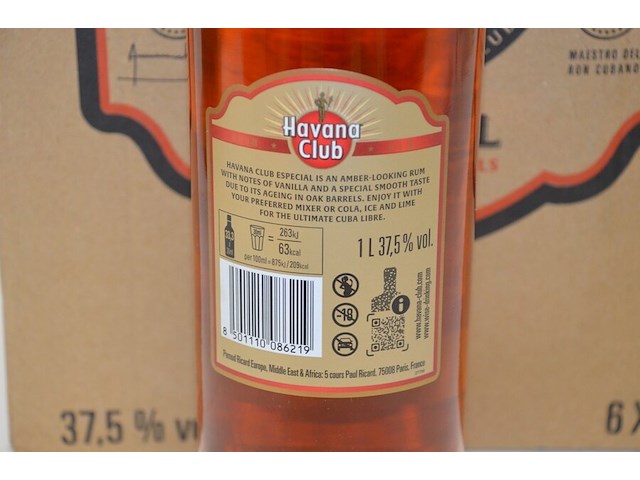 6 flessen havana club especial rum 1l - afbeelding 6 van  6