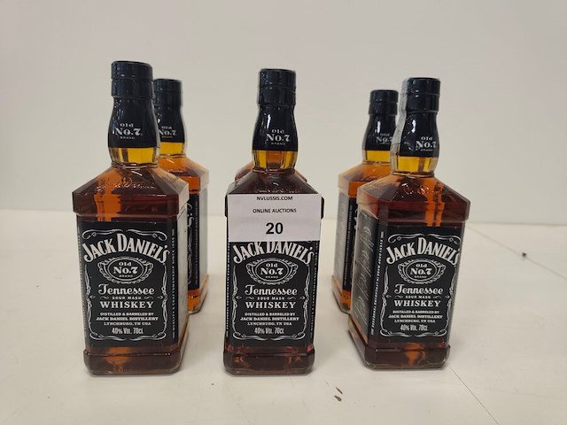 6 flessen jack daniels n7 - afbeelding 1 van  5