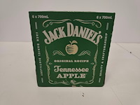6 flessen jack daniels tennessee apple likeur - afbeelding 3 van  5