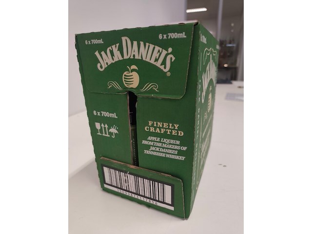 6 flessen jack daniels tennessee apple likeur - afbeelding 4 van  5