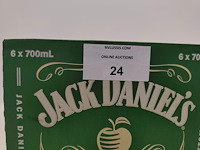6 flessen jack daniels tennessee apple likeur - afbeelding 5 van  5