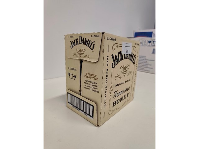 6 flessen jack daniels tennessee honey likeur - afbeelding 2 van  4