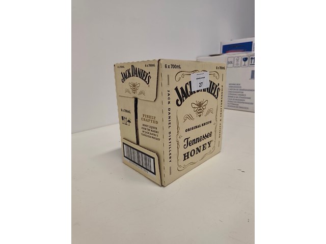 6 flessen jack daniels tennessee honey likeur - afbeelding 2 van  3