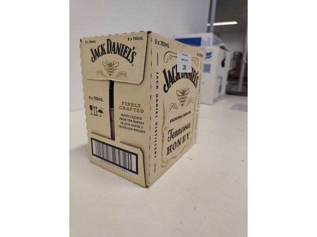 6 flessen jack daniels tennessee honey likeur - afbeelding 2 van  3