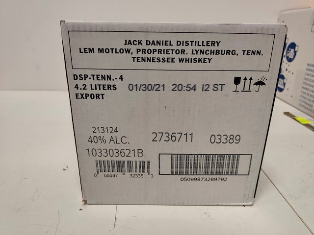 6 flessen whisky jack daniels 40,00% 70cl - afbeelding 2 van  7