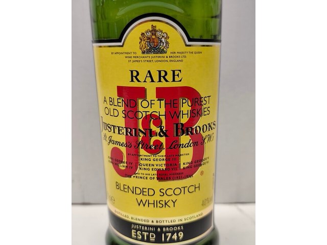 6 flessen whisky j&b scotch 40,00% 70cl - afbeelding 2 van  4