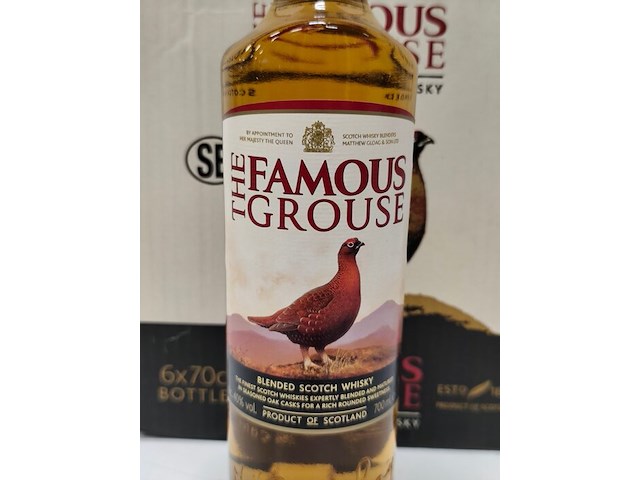 6 flessen whisky the famous grouse 40,00% 70cl - afbeelding 2 van  6