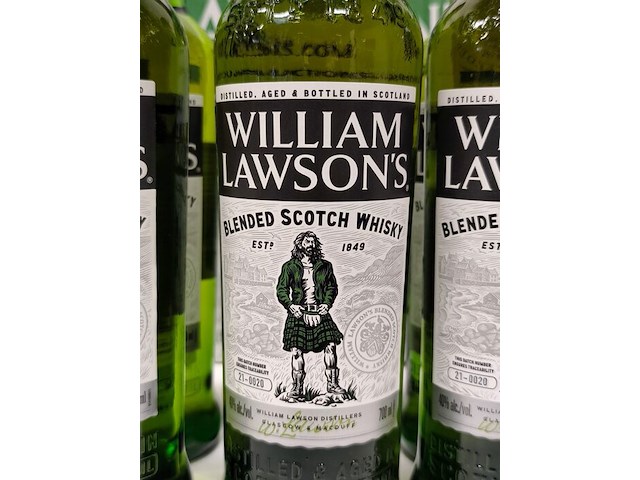 6 flessen whisky william lawsons 40,00% 70cl - afbeelding 4 van  5