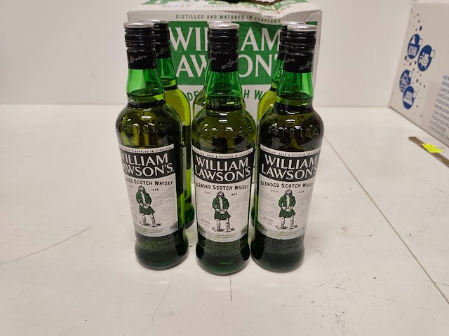 6 flessen whisky william lawsons 70cl - afbeelding 1 van  5