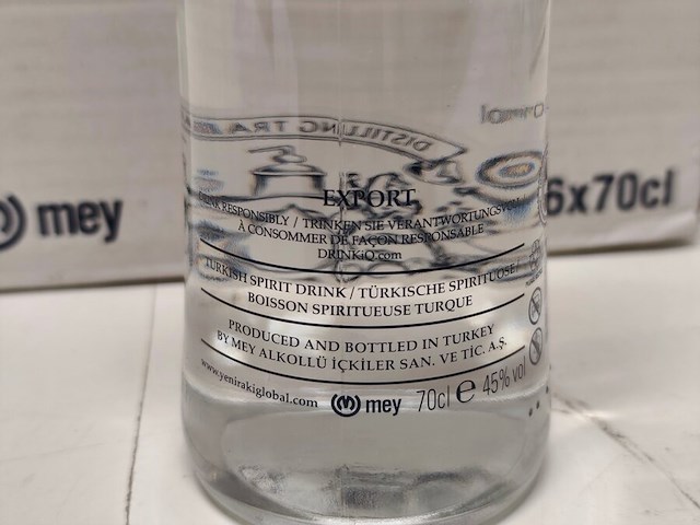 6 flessen yeni raki 45,00% 70cl - afbeelding 6 van  6