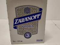 6 flessen zaranoff vodka 37,50% 70cl - afbeelding 2 van  7