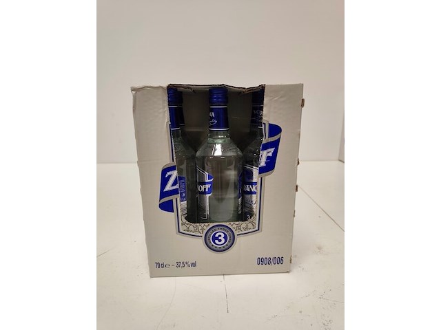 6 flessen zaranoff vodka 37,50% 70cl - afbeelding 4 van  7