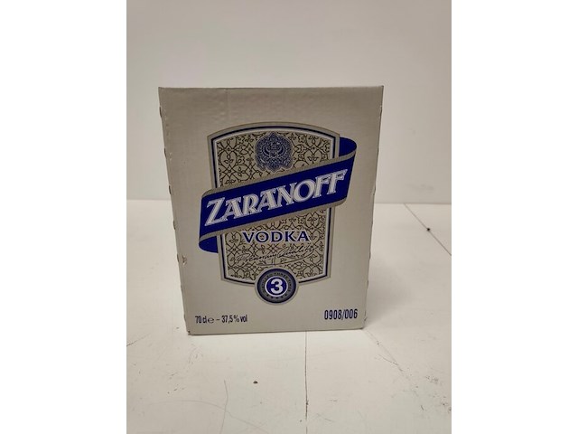 6 flessen zaranoff vodka 70cl - afbeelding 2 van  7