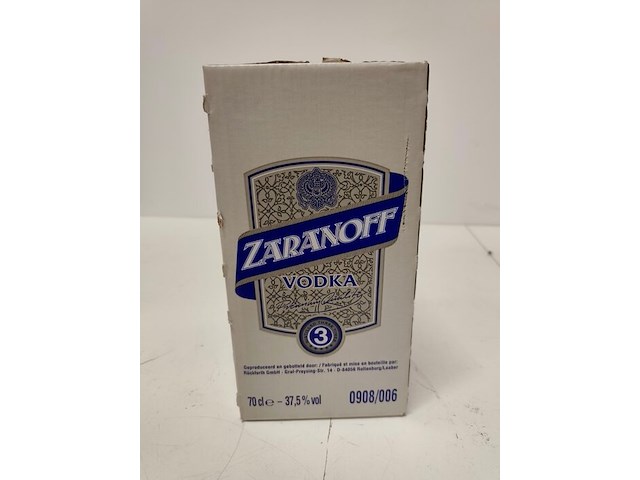 6 flessen zaranoff vodka 70cl - afbeelding 3 van  7