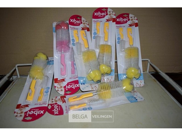 6 flessenborstels - afbeelding 1 van  2