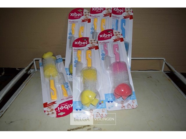 6 flessenborstels - afbeelding 1 van  2