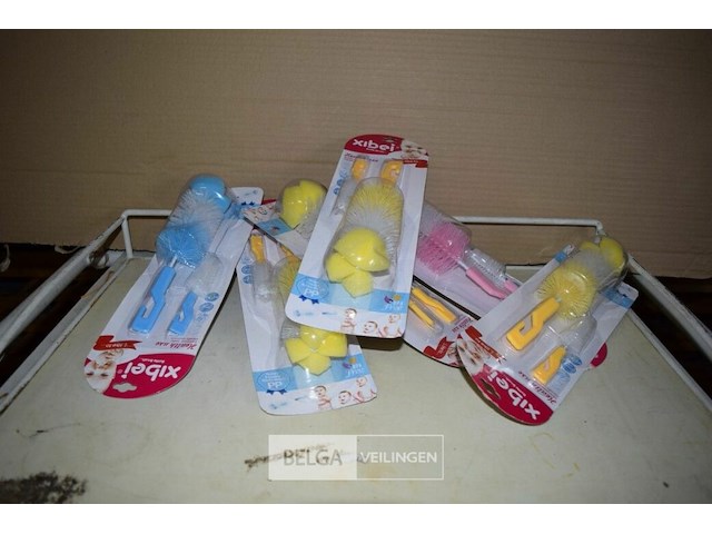 6 flessenborstels - afbeelding 1 van  2