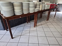 6 formica houten tafels - afbeelding 2 van  5