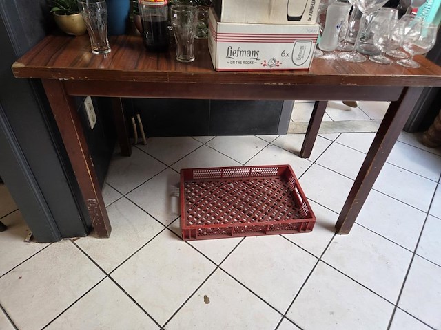 6 formica houten tafels - afbeelding 4 van  5