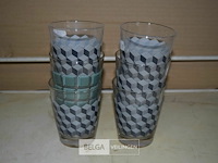 6 glazen - afbeelding 1 van  1