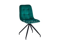 6 groene fluwelen stoelen - afbeelding 1 van  1