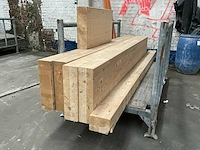 6 houten balken