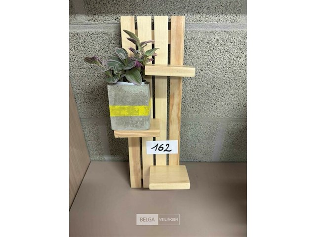 6 houten plantenrekjes - afbeelding 1 van  1