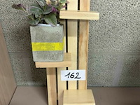 6 houten plantenrekjes - afbeelding 1 van  1