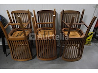 6 houten stoelen - afbeelding 1 van  5