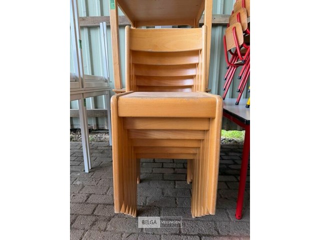 6 houten stoelen - afbeelding 2 van  2