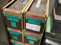 6 houten transportkisten bodyguard pss 7000 res, voor ademluchttoestellen.