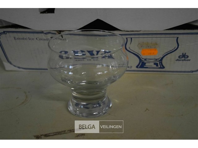 6 ijs creme glazen - afbeelding 1 van  3