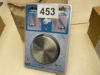 6 inox deur stoppers - afbeelding 2 van  3