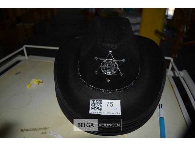 6 kinder cowboyhoed - afbeelding 1 van  2