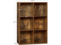 6-kubus boekenkast, lage plank - afbeelding 2 van  5