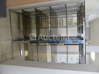 6 metalen planken met glazen planken - afbeelding 1 van  3