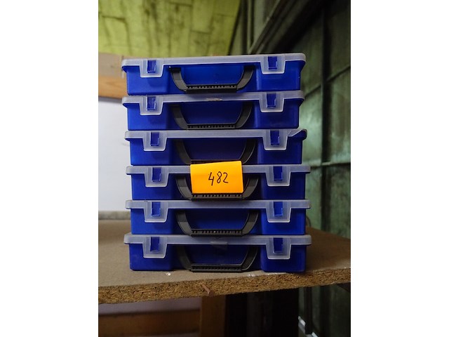 6 opbergdozen met onderverdelingen - afbeelding 1 van  2