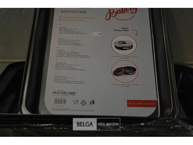 6 ovenschotels 42,2x28,3x5,5 cm - afbeelding 2 van  2